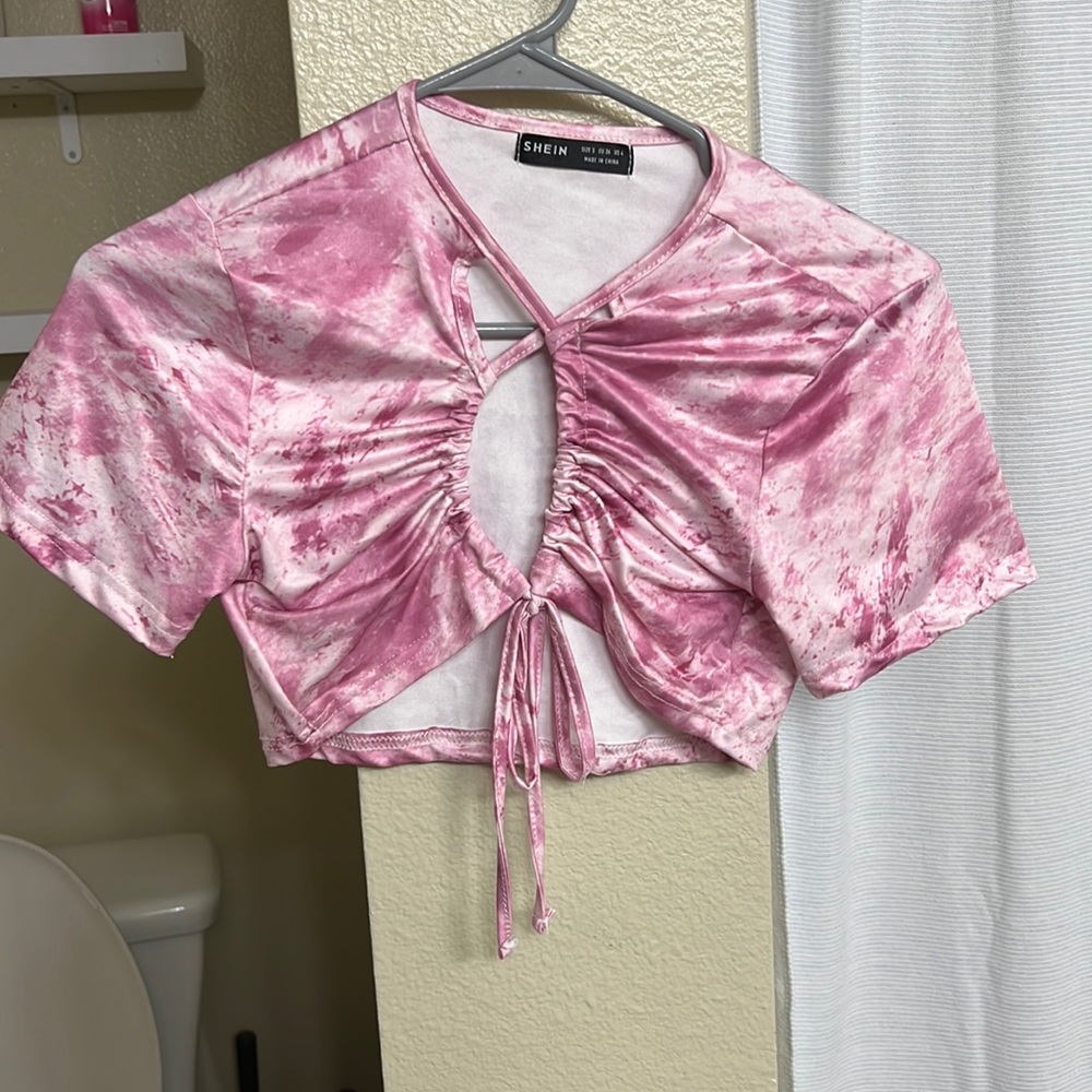 Pink Crop Top
